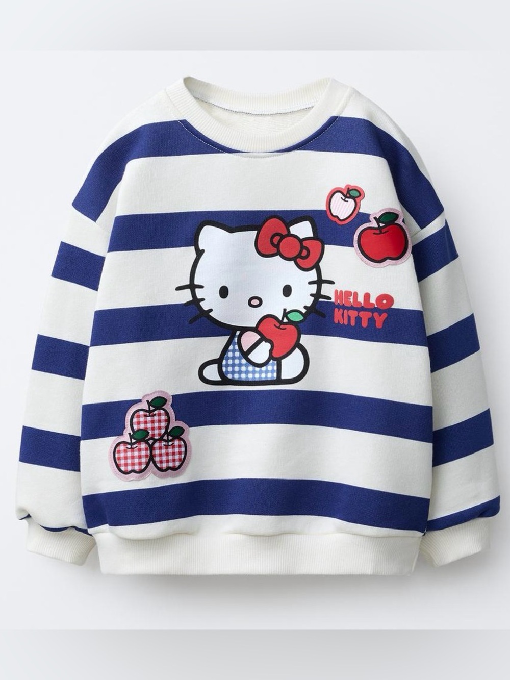 Zara girls hello kitty striped sweatshirt
